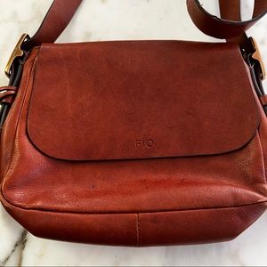 FOSSIL | brown leather shoulder bag